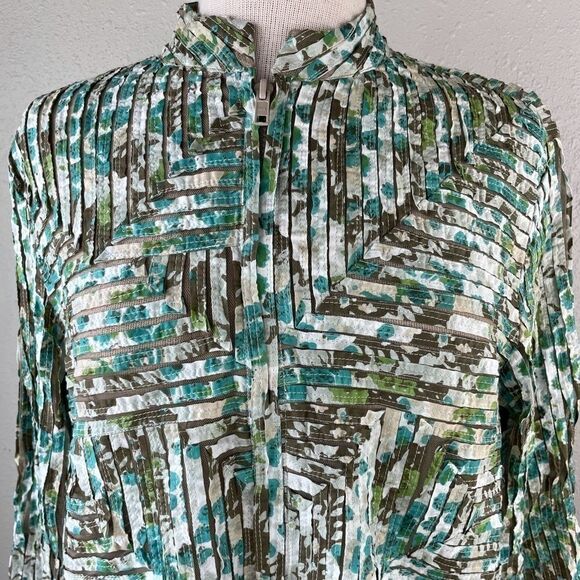 Multiples Full Zip Jacket Top Size M EUC - Picture 2 of 9